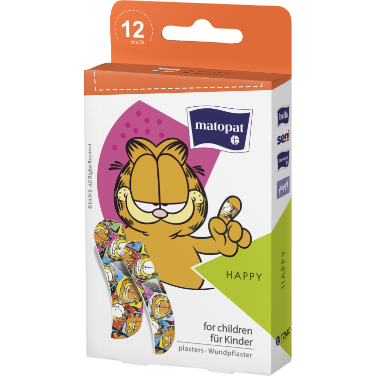 Matopat Happy náplasti pro děti, 12 ks