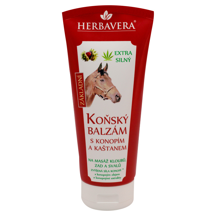 Herbavera Koňský balzám s konopím a kaštanem, 200 ml