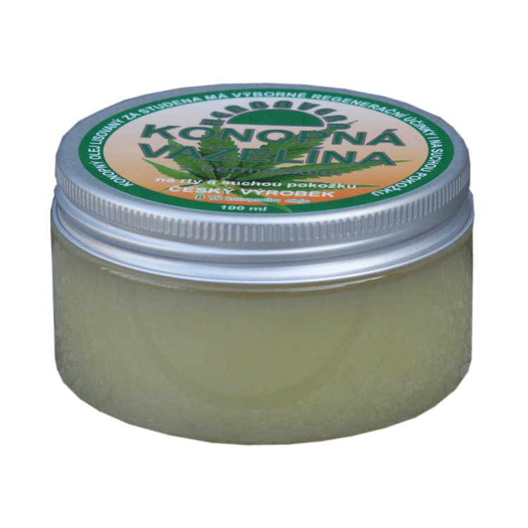 Herbavera Konopná vazelína na rty a suchou pokožku, 100 ml