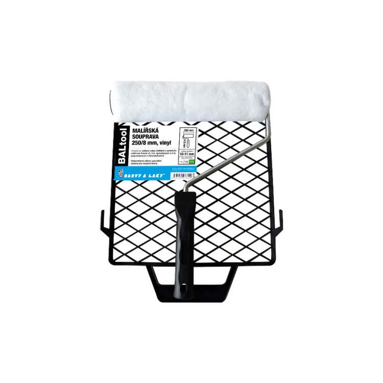 BARVY A LAKY HOSTIVAŘ Vinyl váleček na malování s držákem a mřížkou, 250 mm