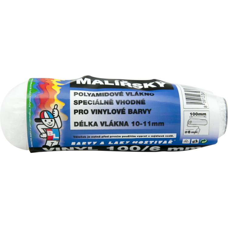 BARVY A LAKY HOSTIVAŘ Vinyl váleček na malování držák 6 mm, 100 mm
