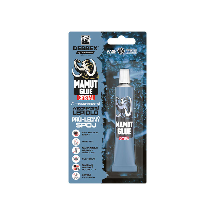 Den Braven Mamut Glue Crystal univerzální montážní lepidlo, transparentní, 25 ml