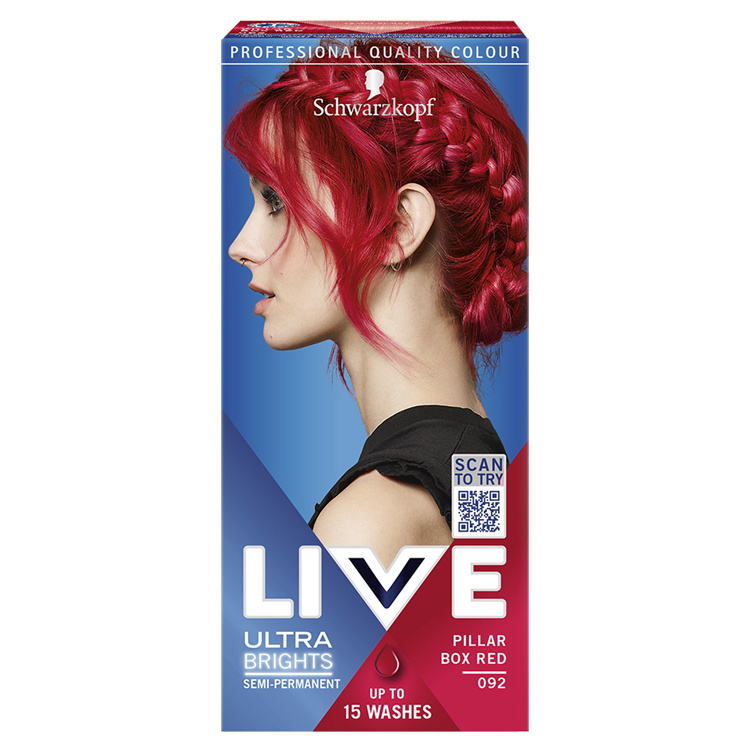 Schwarzkopf Live Ultra Brights barva na vlasy Vášnivá červená 092