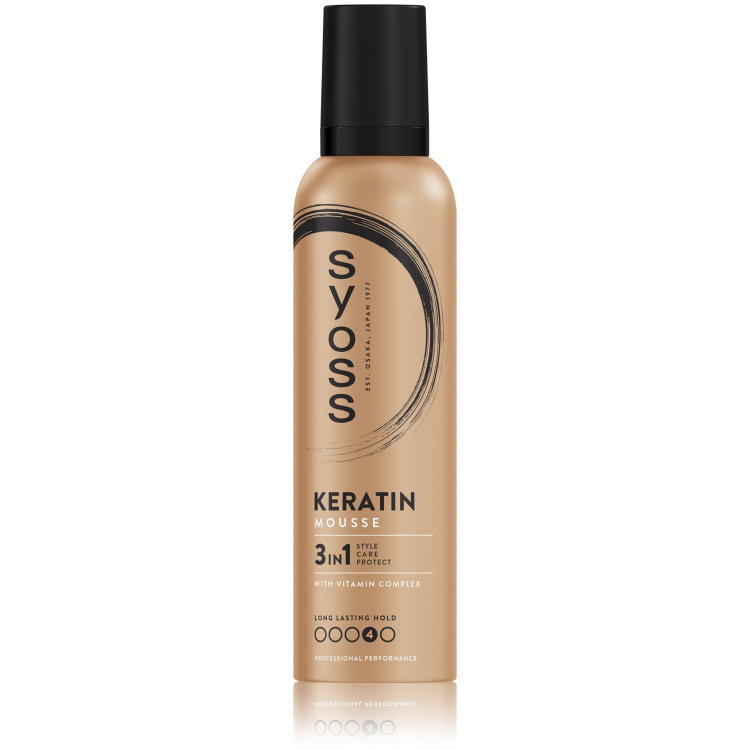Syoss Keratin Style Perfection, pěnové tužidlo extra silná fixace 4, 250 ml