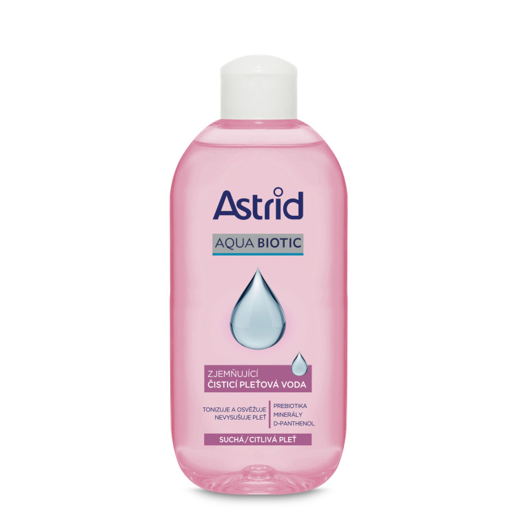 Astrid Soft Skin zjemňující čisticí pleťová voda, 200 ml
