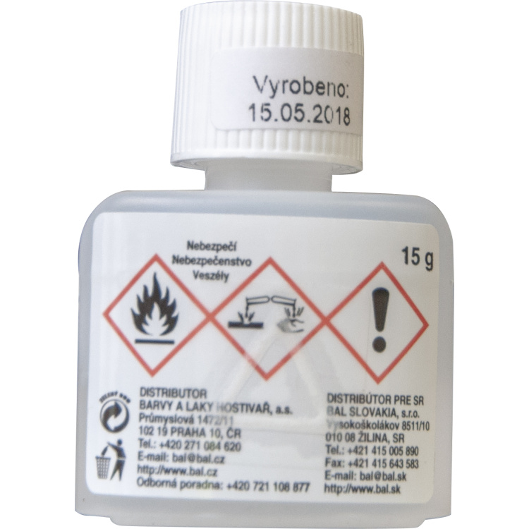 Epolex 109 iniciátor k polyesteru, tužidlo do polyesterových tmelů, 15 g