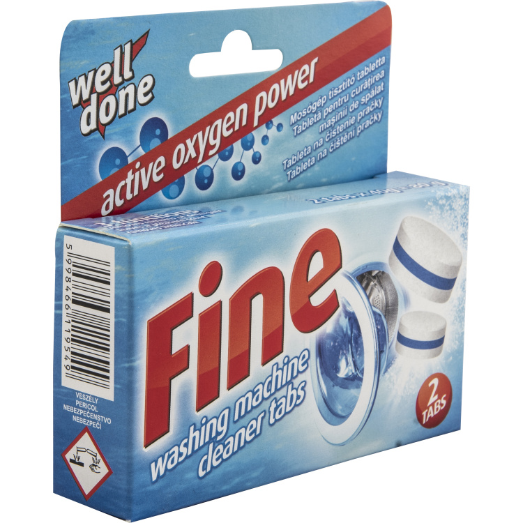 Well Done Fine tablety na čištění pračky 2 x 40 g