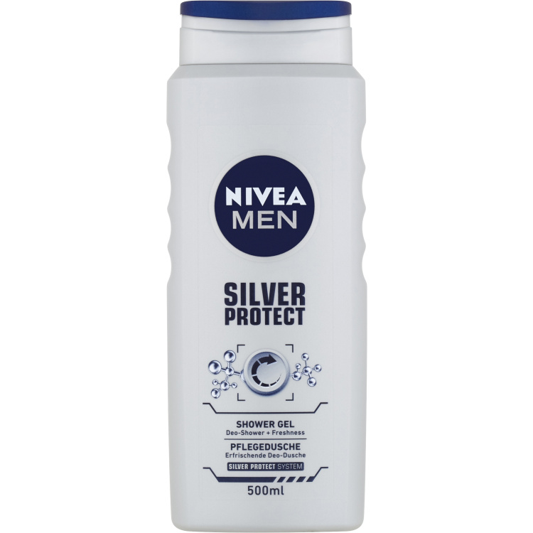 Nivea Men Silver Protect sprchový gel, 500 ml