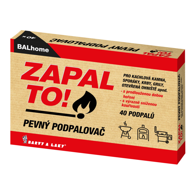 BALhome Zapal To, pevný podpalovač, 40 podpalů