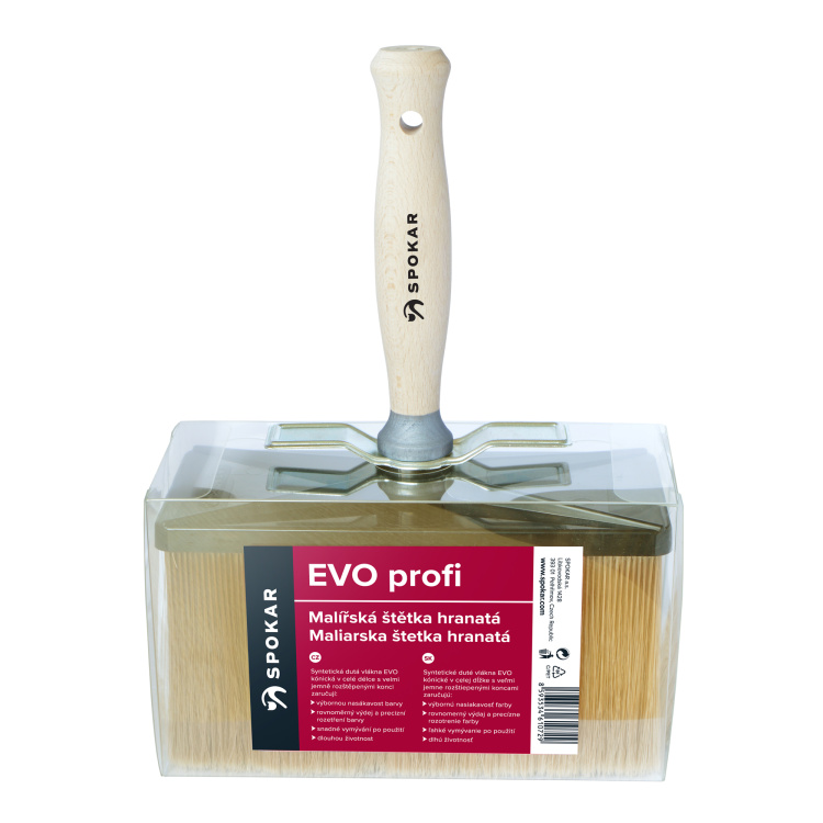 Spokar Evo Profi hranatá malířksá štětka, 180 × 80 mm