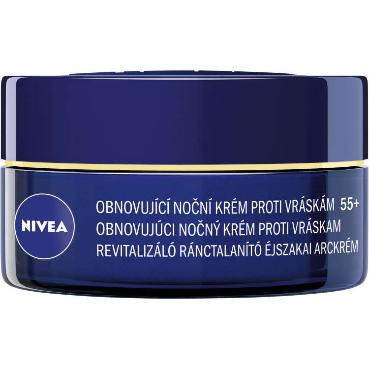 Nivea Anti-Wrinkle Revitalizing 55+ obnovující noční krém proti vráskám, 50 ml