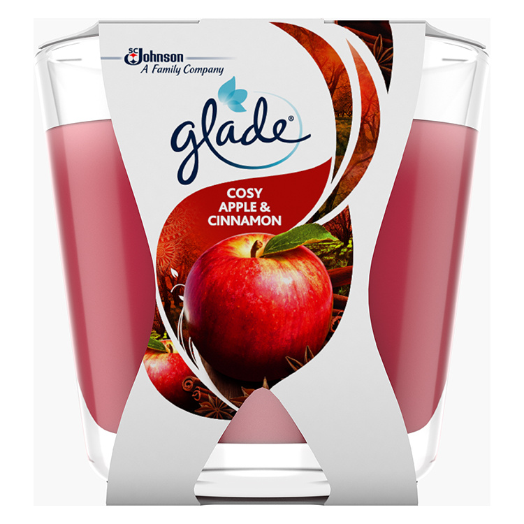Glade svíčka vonná Decor Cosy Apple &amp; Cinnamon, 70 g