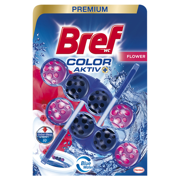 Bref WC blok Color Aktiv Flower, 2× 50 g
