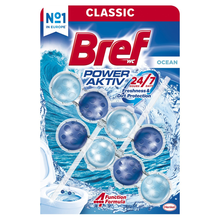 Bref WC blok Power Aktiv Ocean, 2× 50 g