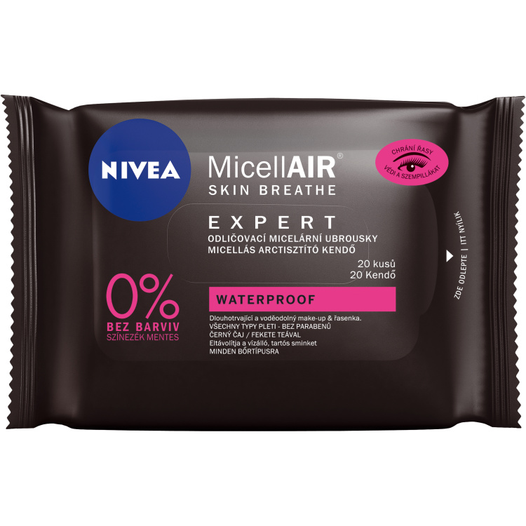 Nivea MicellAIR Expert expertní odličovací micelární ubrousky, 20 ks