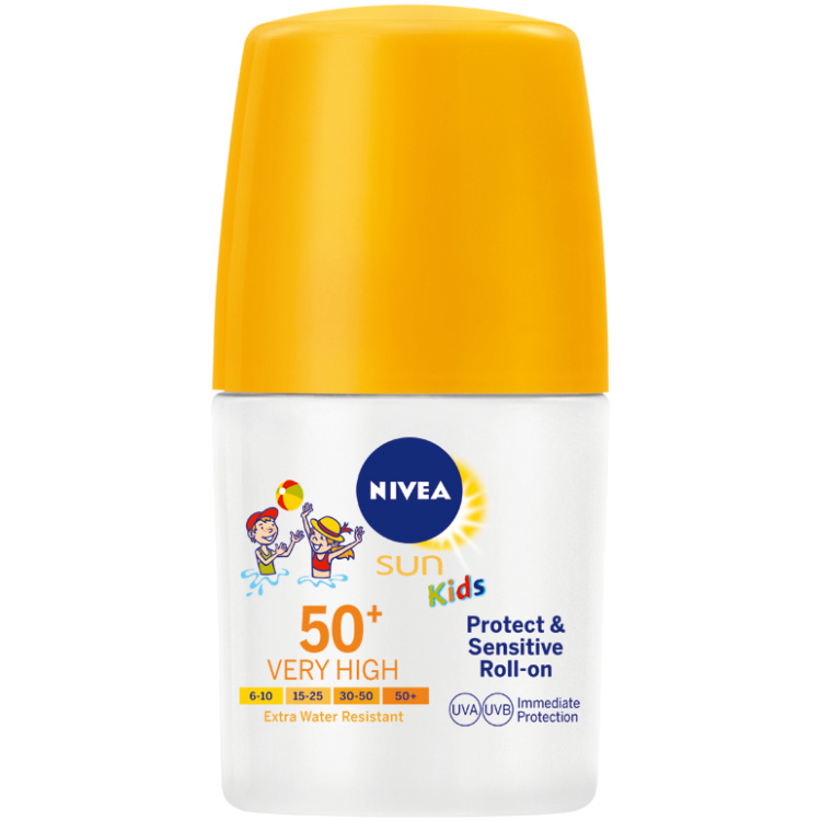 Nivea Sun Kids Sensitive protect &amp; play OF 50 dětské mléko na opalování, 50 ml