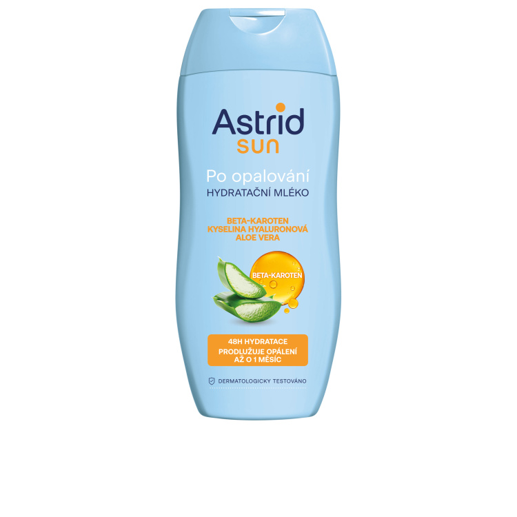 Astrid Sun hydratační mléko po opalování s beta karotenem, 200 ml
