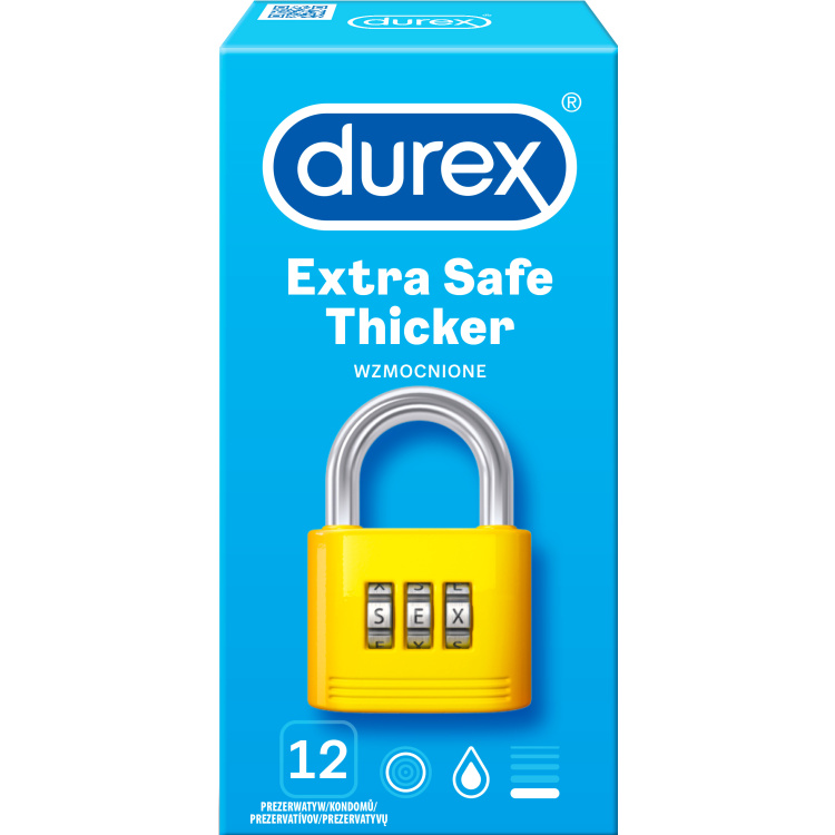 Durex Classic easy-on kondomy, 12 ks