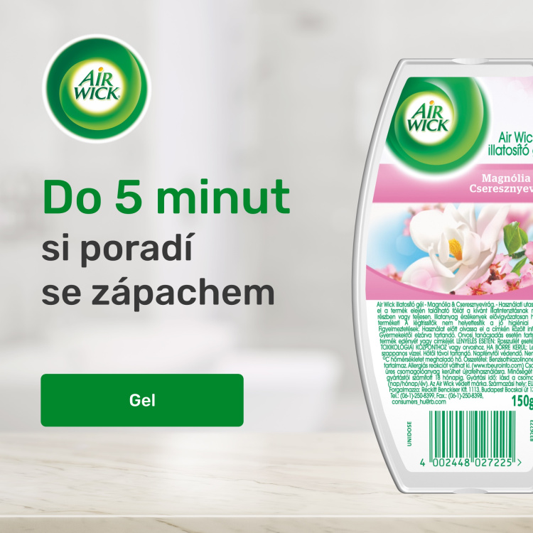 Air Wick Magnólie a kvetoucí třešeň gelový osvěžovač vzduchu,150 g
