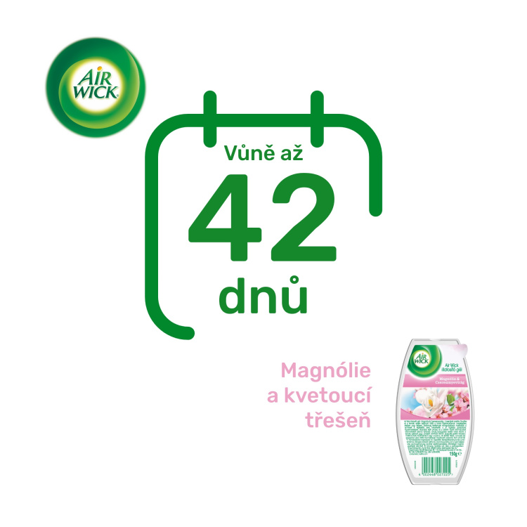 Air Wick Magnólie a kvetoucí třešeň gelový osvěžovač vzduchu,150 g