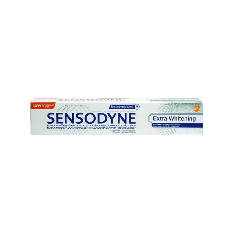 Sensodyne Extra Whitening bělící zubní pasta, 75 ml