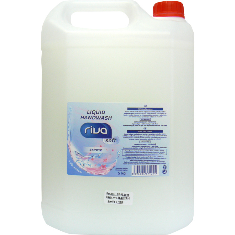 Riva Creme hydratační tekuté mýdlo, náplň, 5 kg