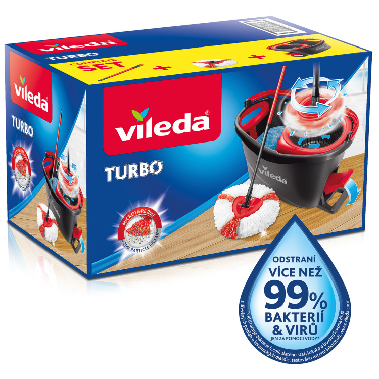 Vileda Turbo mop na podlahu uklídový set