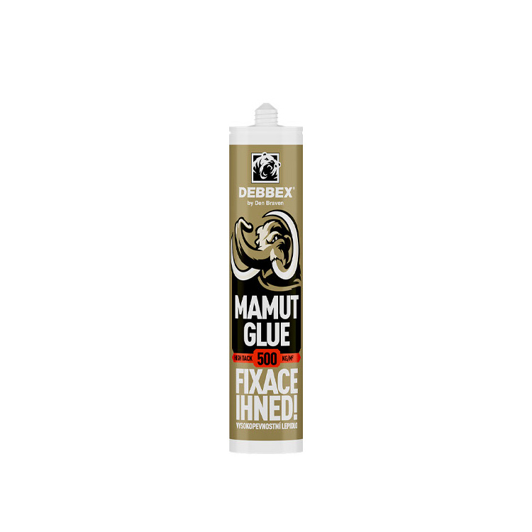 Den Braven Mamut Glue High Tack univerzální montážní lepidlo, šedé, 290 ml