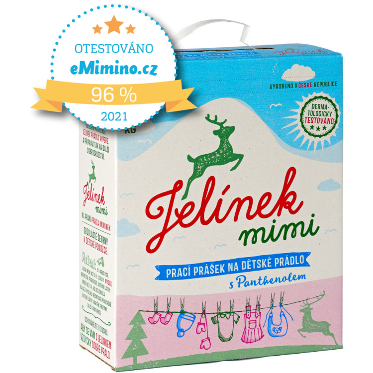 Jelínek mimi prací prášek pro miminka, 60 praní, 3 kg