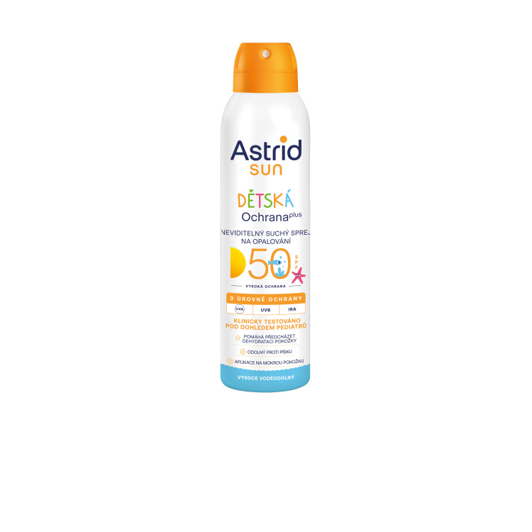 Astrid Sun Kids OF 50 Wet Skin dětský sprej na opalování, 150 ml