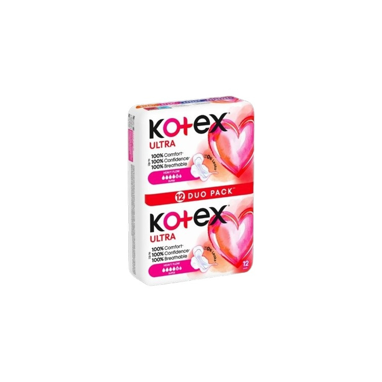 Kotex Ultra Super Duo Pack dámské vložky, 12 ks