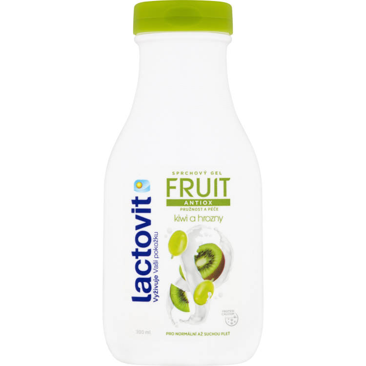 Lactovit Fruit Antiox kiwi a hrozny sprchový gel, 300 ml