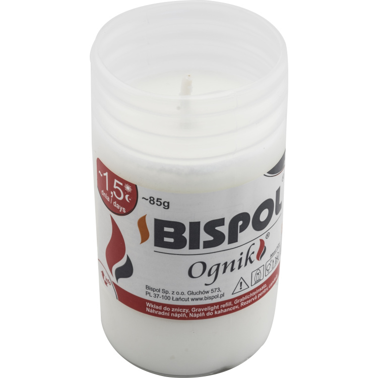 Bispol hřbitovní svíčka Ognik parafín, hoří 1,5 dne