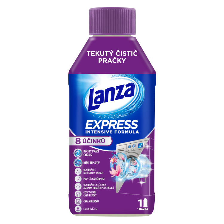 Lanza Express Fresh tekutý čistič pračky, 250 ml