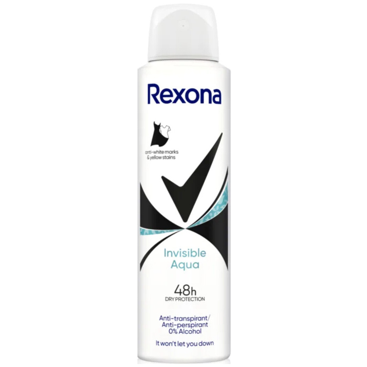 Rexona antiperspirant Invisible Aqua, 150 ml