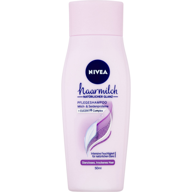 Nivea Hairmilk Natural Shine Pečující šampon, 50 ml