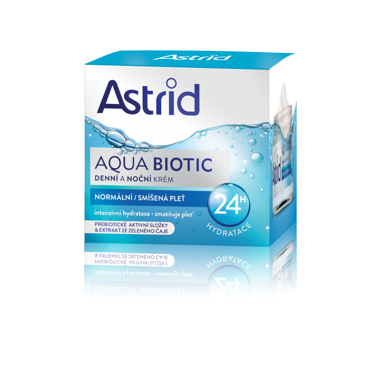 Astrid Aqua Biotic denní a noční krém normální a smíšená pleť, 50 ml