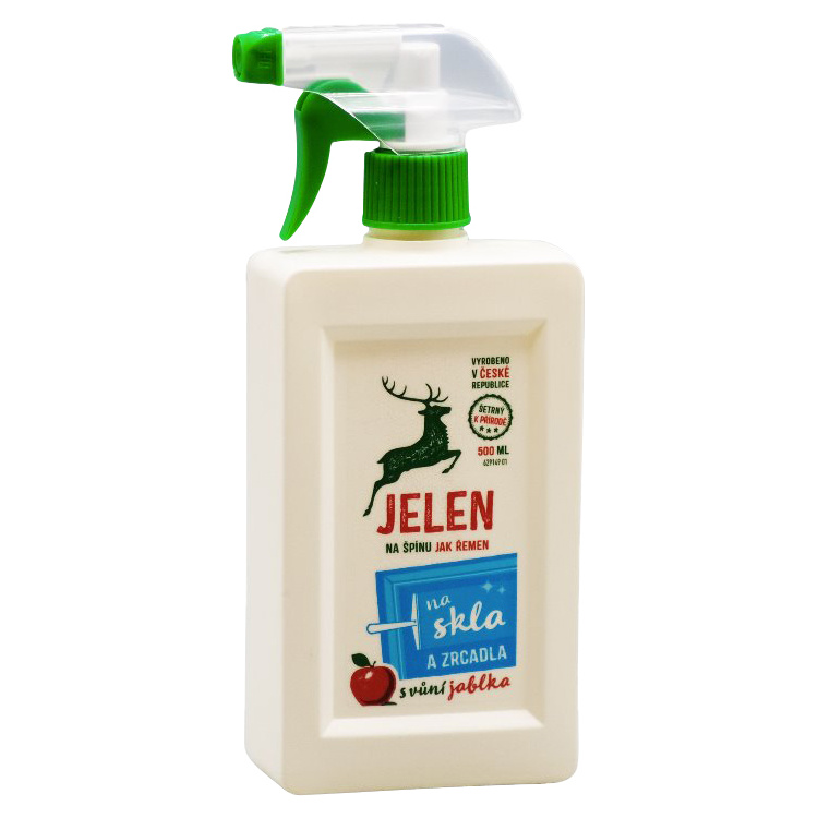 Jelen na skla a zrcadla, jablko, 500 ml