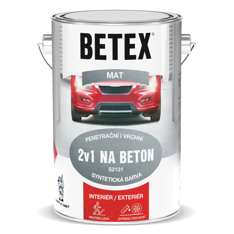 BETEX 2v1 na beton základní i vrchní barva na beton S2131