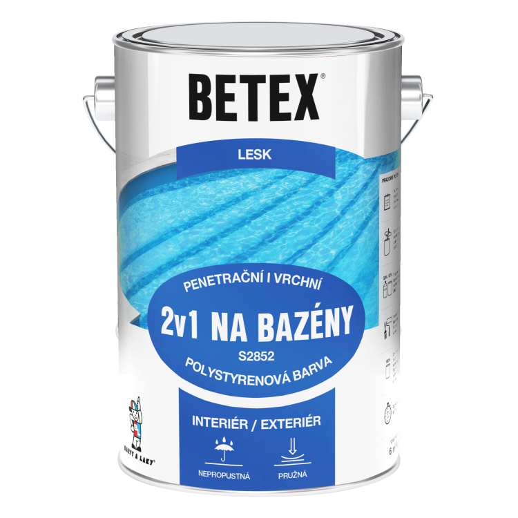 BETEX 2v1 základní i vrchní barva na bazény S2852, 0440 tmavě modrá