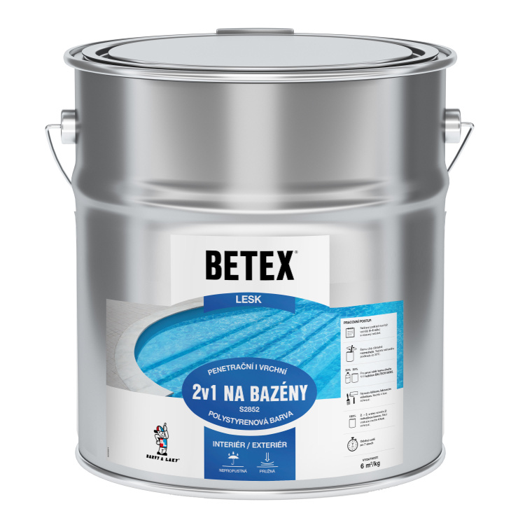 BETEX 2v1 základní i vrchní barva na bazény S2852, 0440 tmavě modrá
