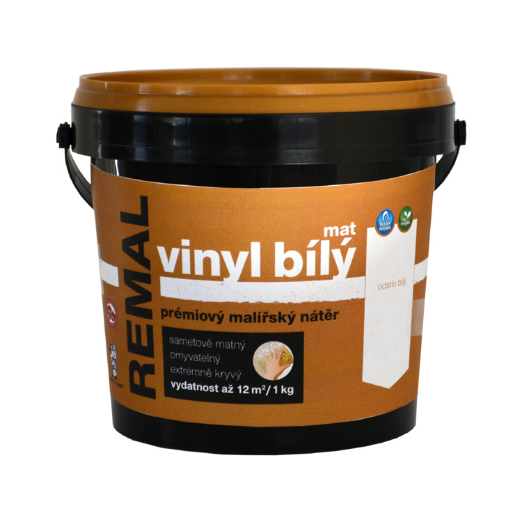 REMAL Vinyl bílý mat omyvatelná barva na zeď