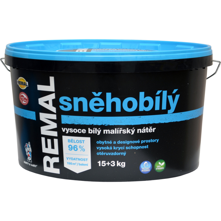 REMAL Sněhobílý vysoce bílá barva na zeď