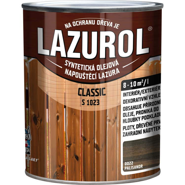 Lazurol Classic S1023 tenkovrstvá lazura na dřevo s obsahem olejů