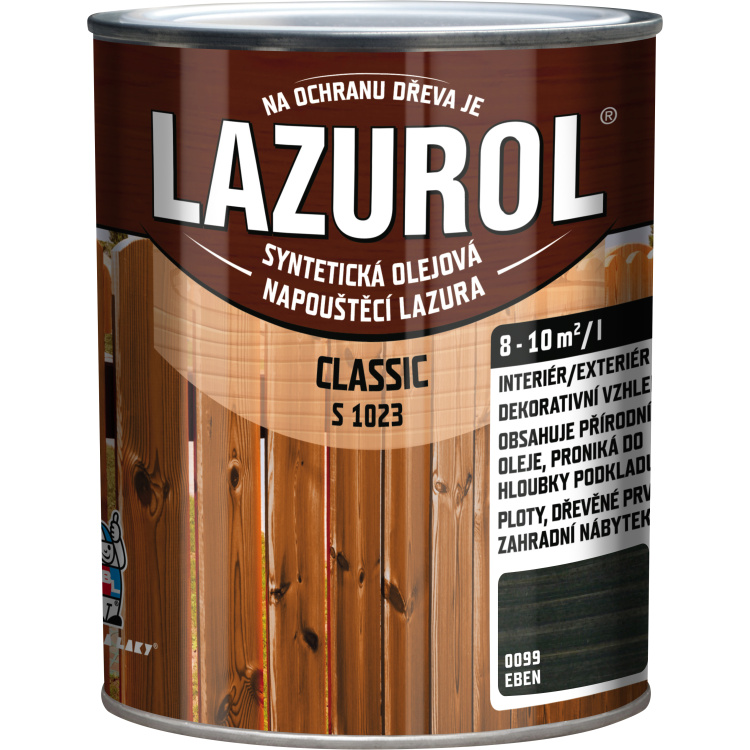 Lazurol Classic S1023 tenkovrstvá lazura na dřevo s obsahem olejů