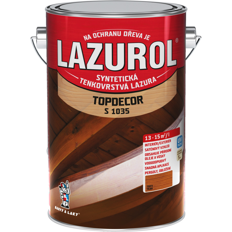 LAZUROL Topdecor tenkovrstvá lazura na dřevo S1035