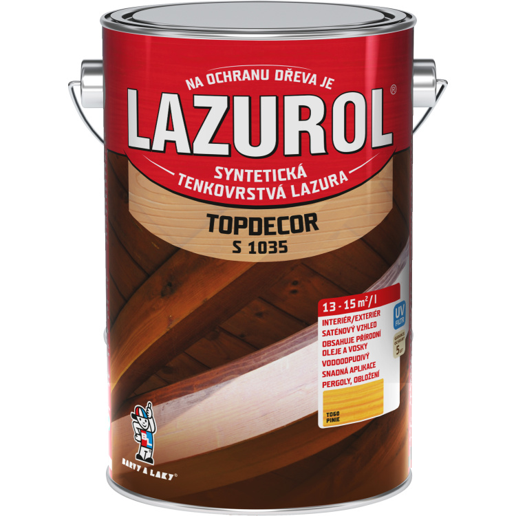 LAZUROL Topdecor tenkovrstvá lazura na dřevo S1035