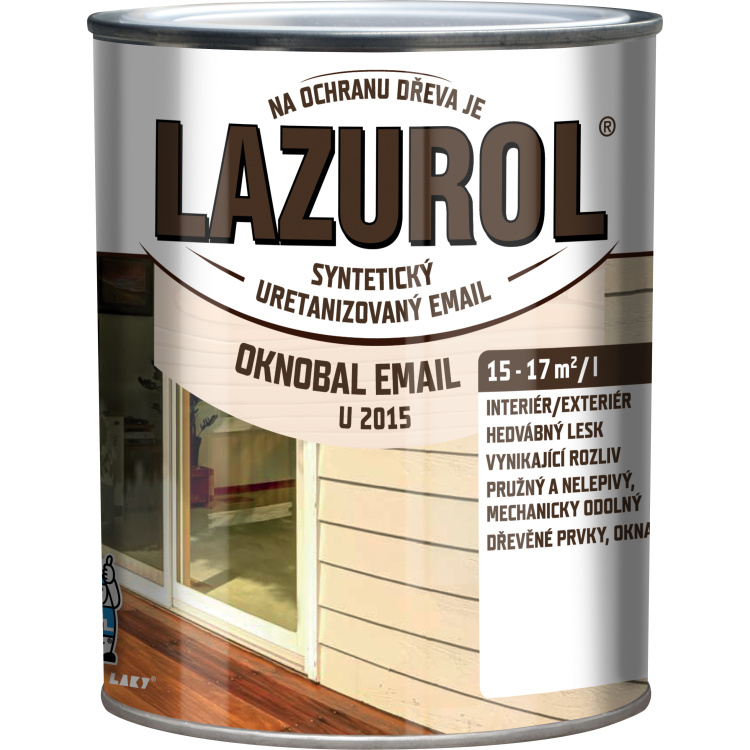 LAZUROL Oknobal Email lesk vrchní barva na okna U2015