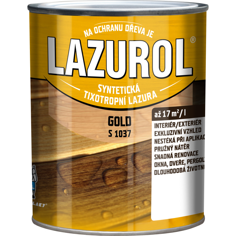 LAZUROL Gold silnovrstvá lazura na dřevo S1037