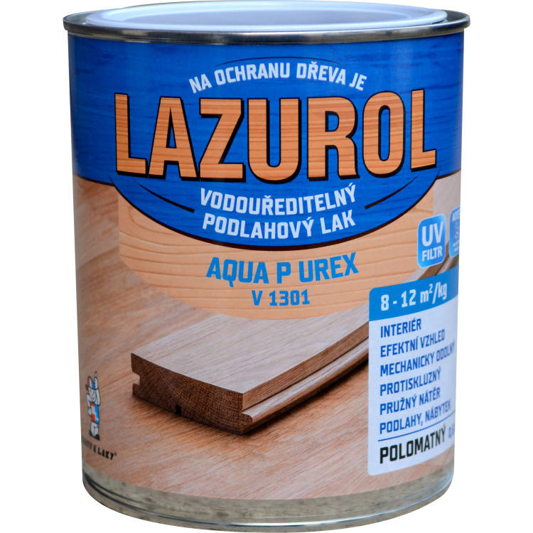 Lazurol Aqua P UREX V1301 polomat odolný lak na dřevo bezbarvý